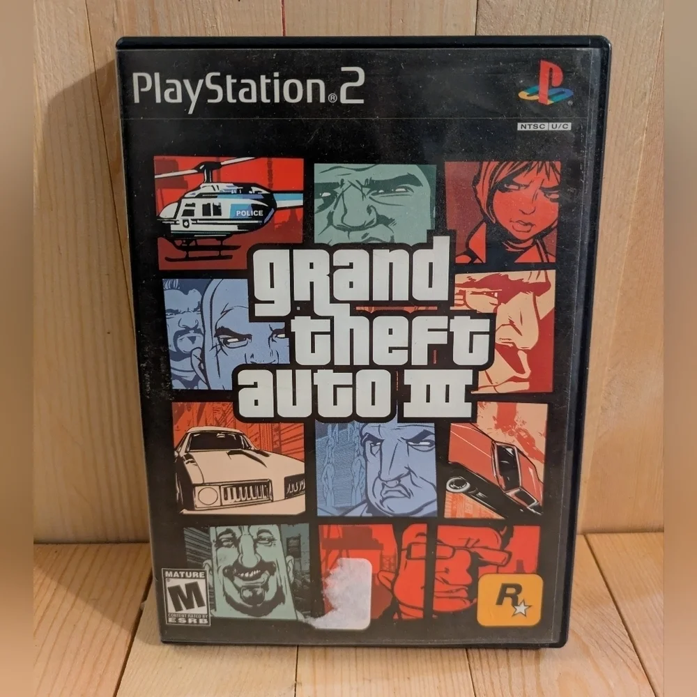 Grand Theft Auto III for Sony 2 - Black Used Game